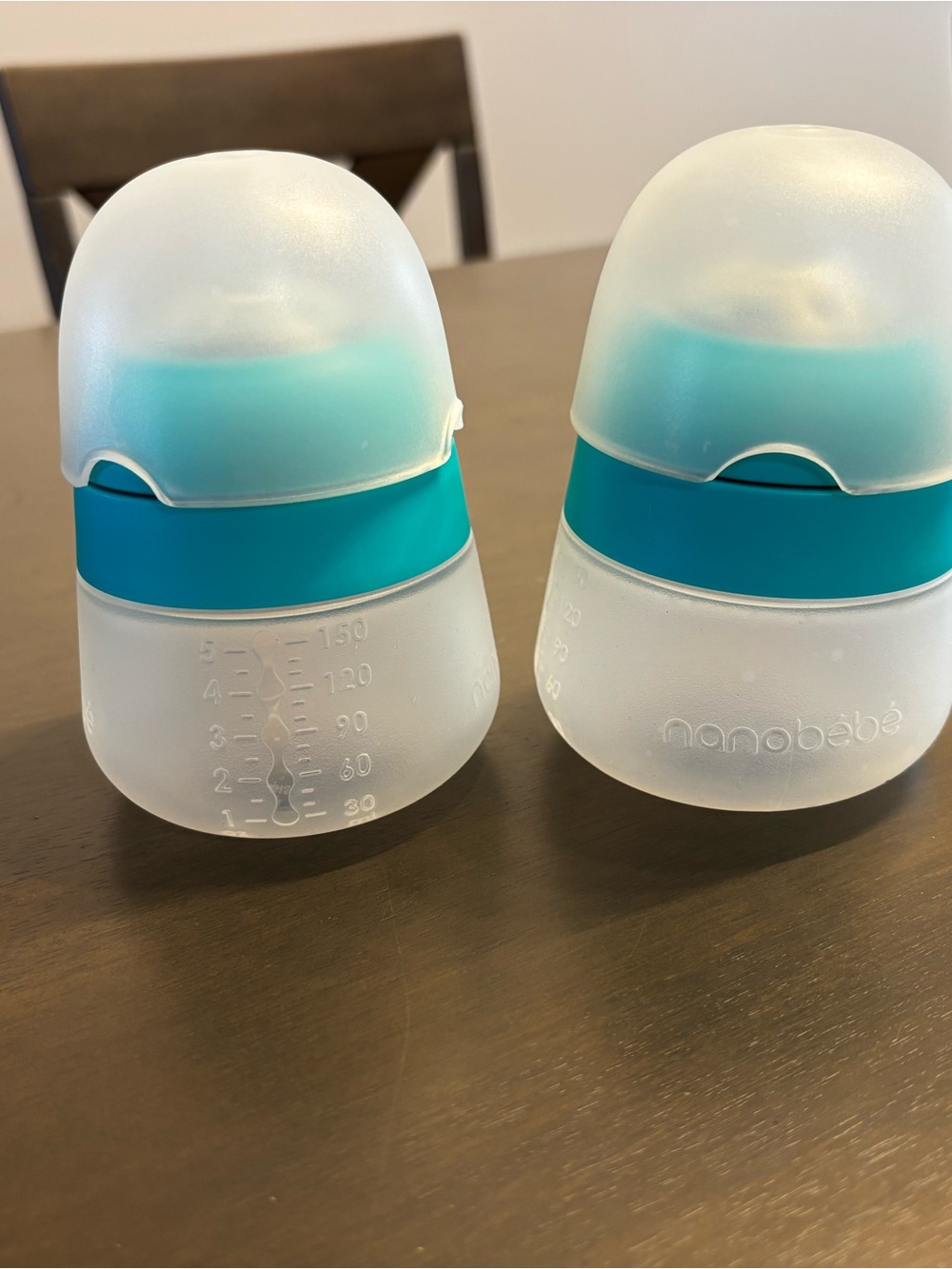 nanobébé Teal Baby Feeding Bottles - Set of 2
